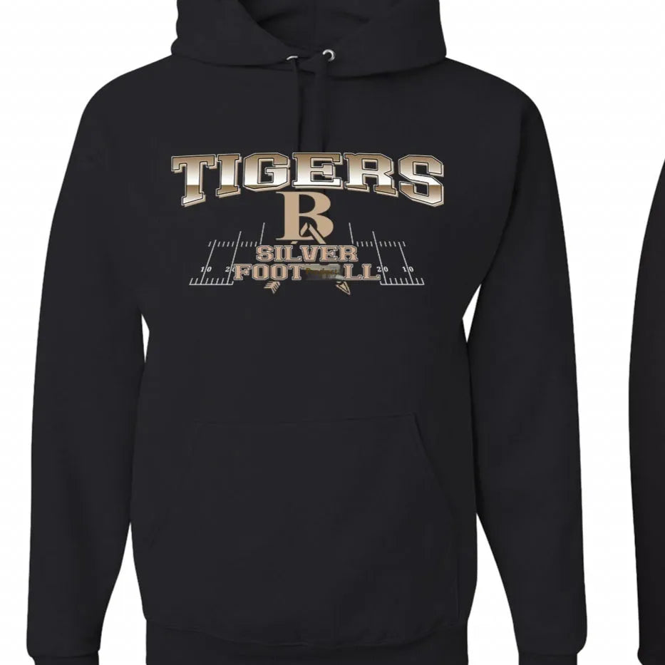 Black European-sized hoodie with drop-shoulder sleeves for leisure sports