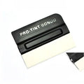 Car film scraper tool with black deerskin pad for applying colour changing vehicle wraps