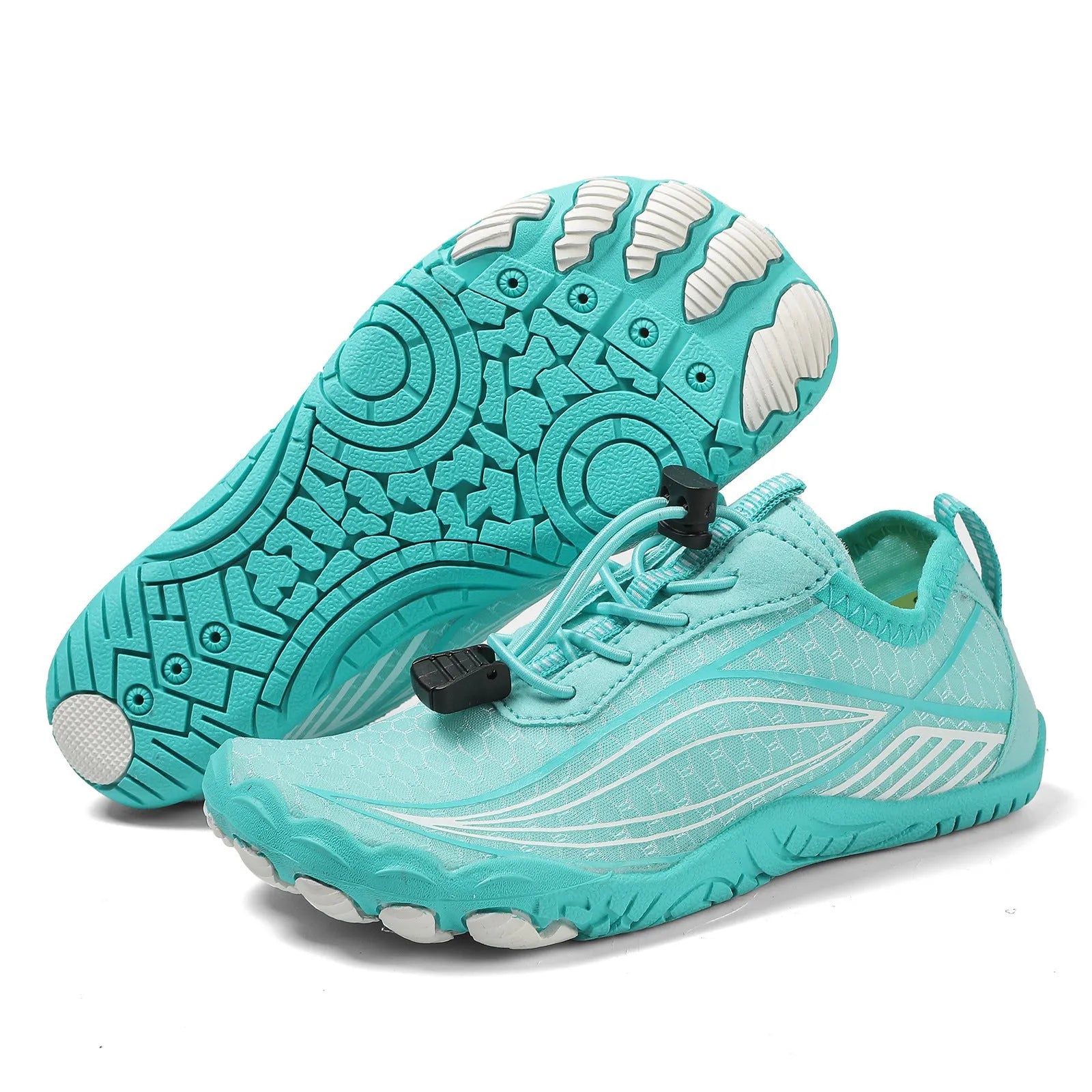 Children's quick-drying water shoes with non-slip rubber soles in multiple colour options