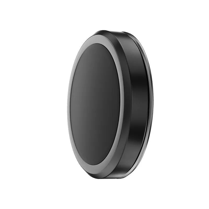 Obsidian black alloy magnetic centripetal force mobile phone holder with disks.