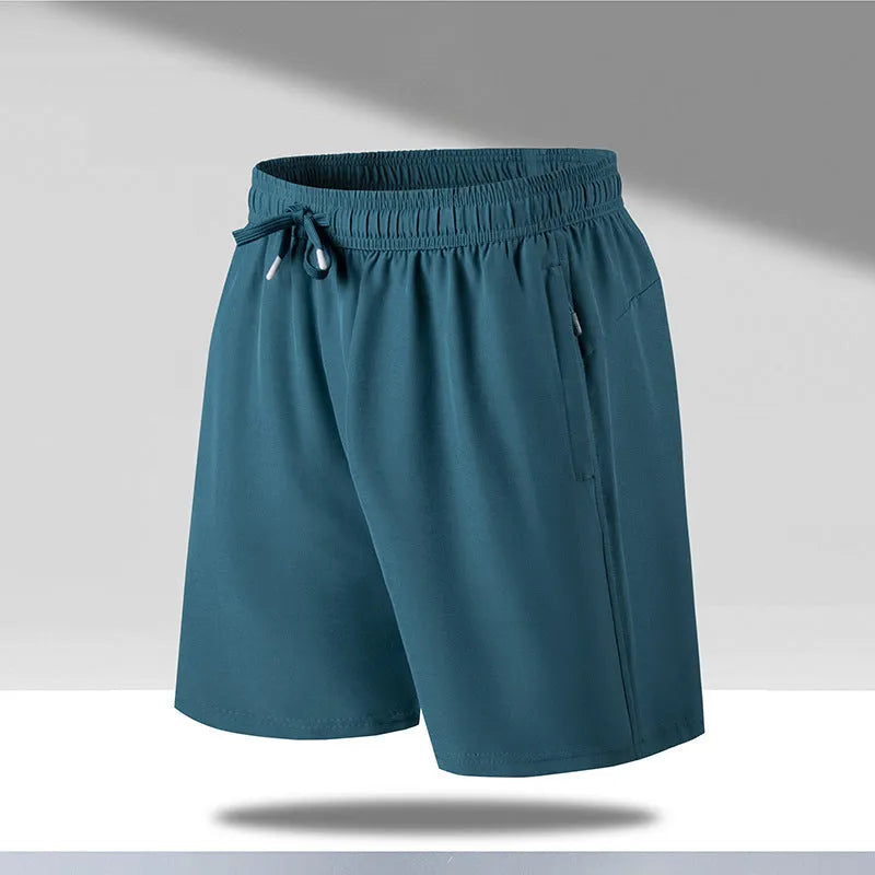 Men's quick-drying loose sports shorts in polyester fabric available in multiple colours and sizes