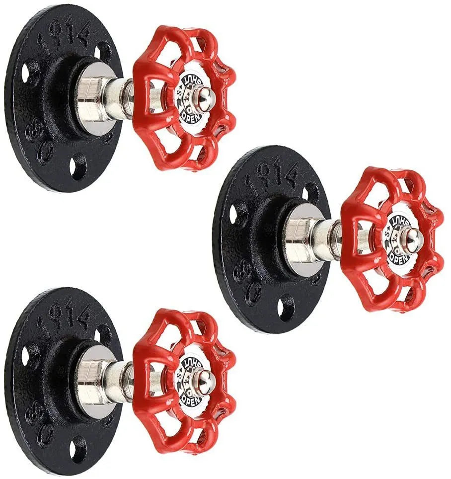 Water pipe style metal towel rack wall hook in black, green or red colour with polished finish
