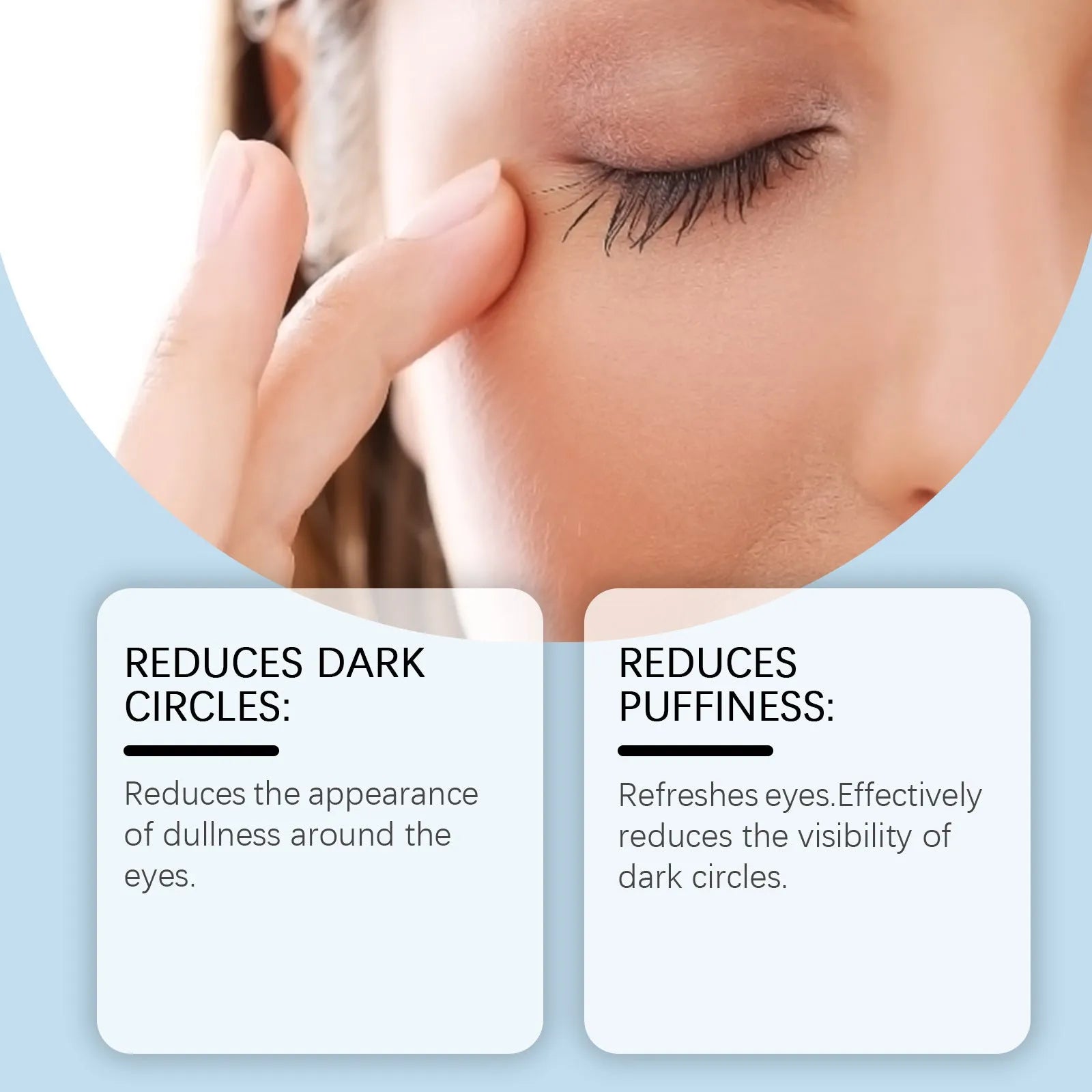 8 pairs of hyaluronic acid eye masks in a bag for under-eye hydration