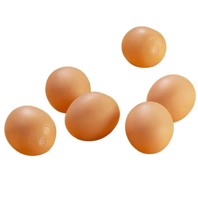 Simulation egg dog toy with sound for tooth cleaning made of non-toxic TPR material