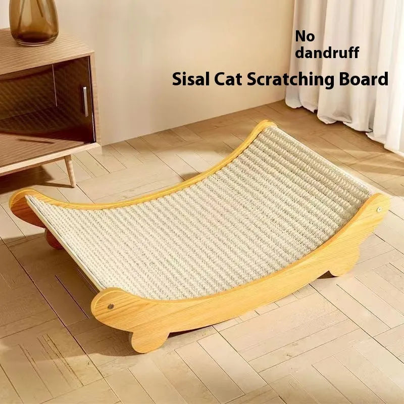 Sisal cat scratch board with natural fibre surface in pastoral style