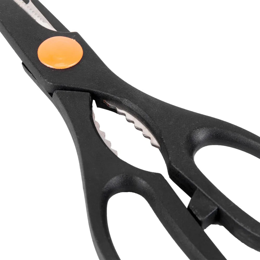39-piece combination tool set in orange with steel and plastic tools