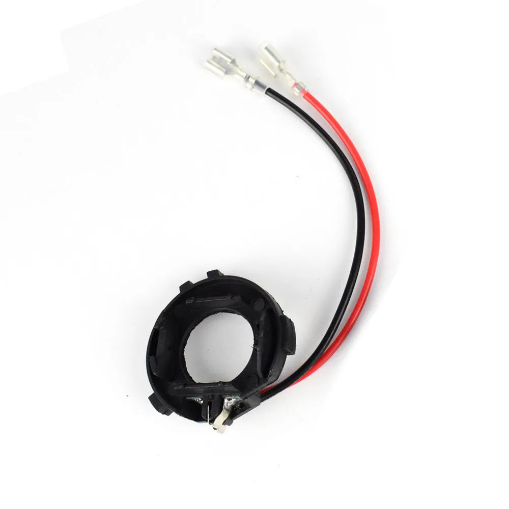 Black H7 LED headlight adapter bracket for Volkswagen Golf and Jetta vehicles