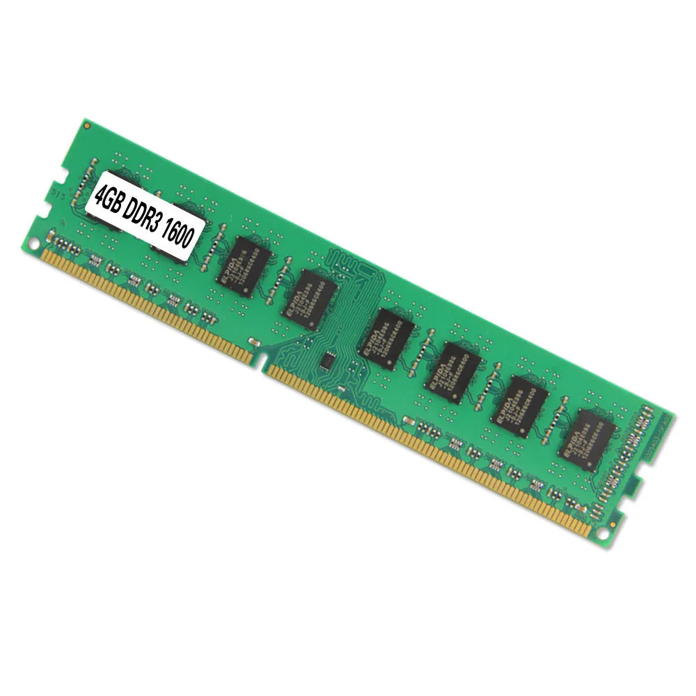 Desktop DDR3 4GB 1600MHz memory module with PC3-12800 designation for AMD systems
