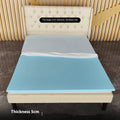 Gel memory cotton thin slow rebound tatami mat with regenerated cellulose fiber cover and artificial latex core in multiple sizes