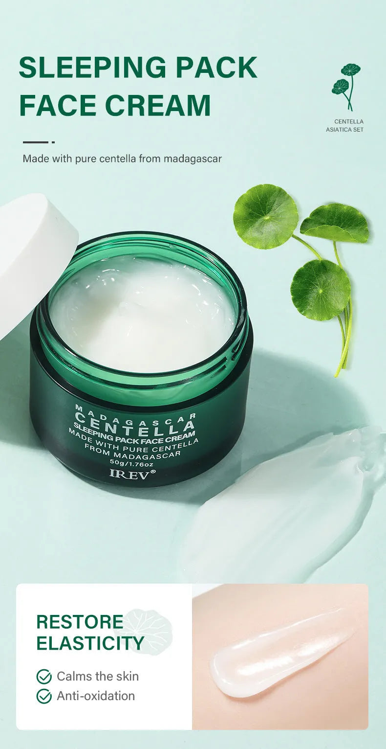 Snow Grass facial skincare set with Centella Asiatica – 80g 120mL 20mL 50g 120mL