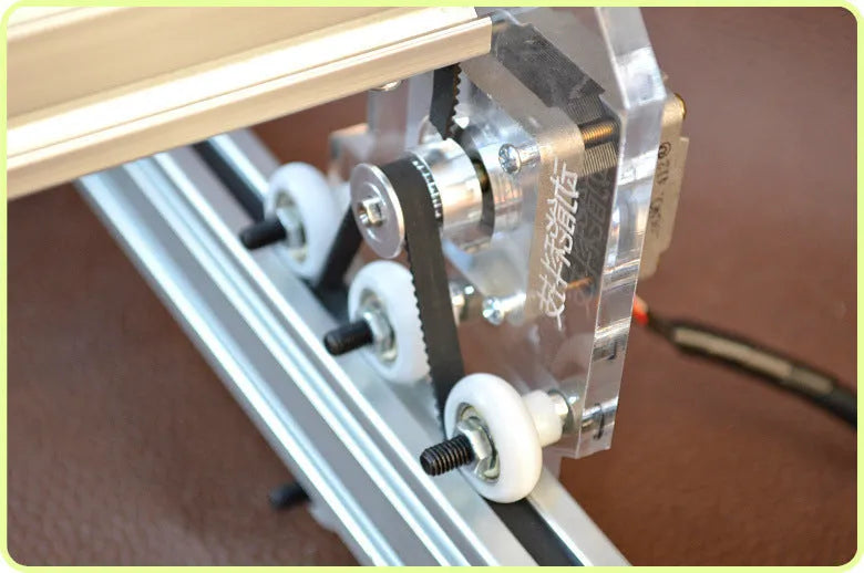 Miniature laser engraving machine with 3000mw laser module and 400x300mm bottom plate