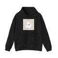 Black drop-shoulder sleeve casual sports hoodie with front pocket in loose fit