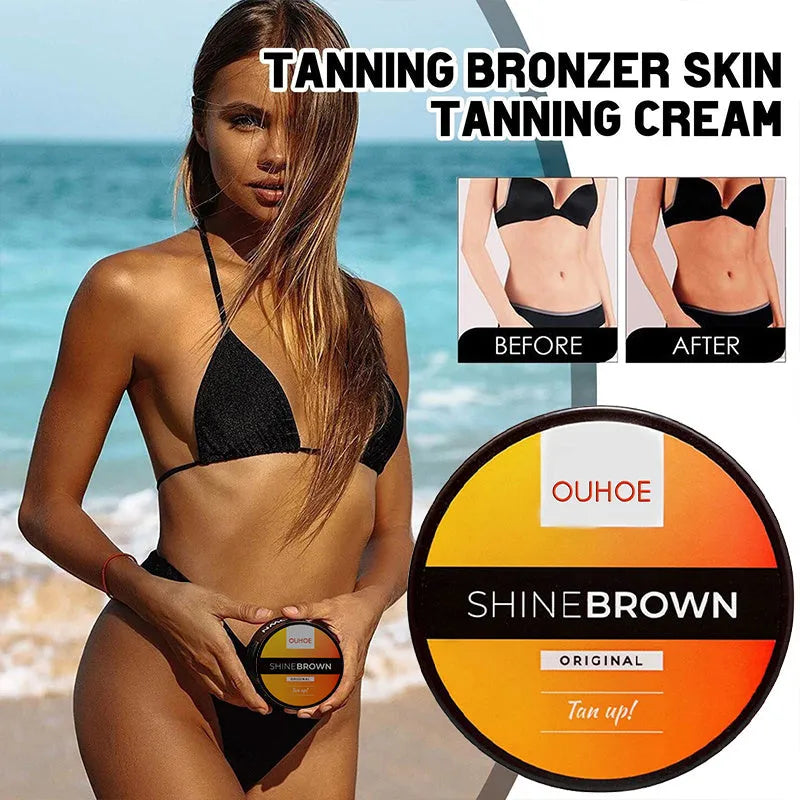 Intensive tanning luxe gel body tanning cream and aloe vera after sun repair set in 50g pots