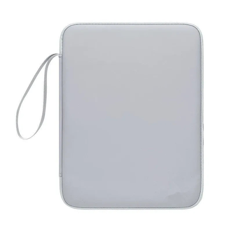 Imitation leather fabric tablet protective case in light grey, black, pink or sky blue colour.