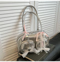 Large capacity soft PU leather women's shoulder bag with phone pocket in horizontal square design