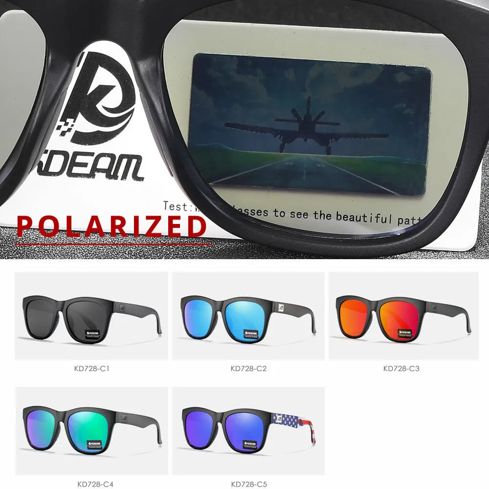 Thickened polarised sunglasses with TAC lens and PC frame for UV protection outdoor use