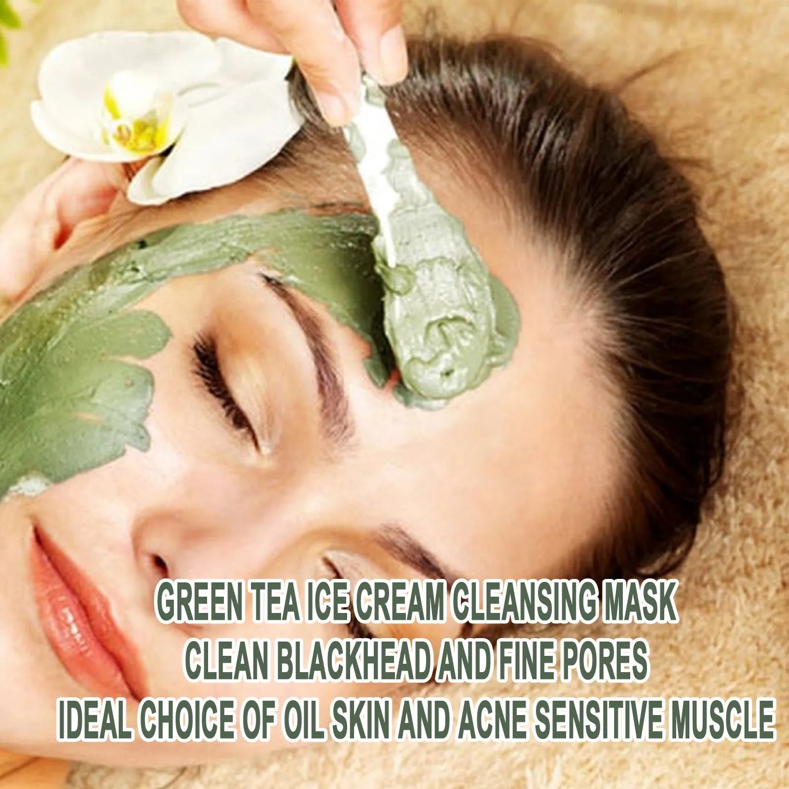 Green Tea Cleansing Firming Ice Skin Cleansing Mask in 30ml and 100ml sizes
