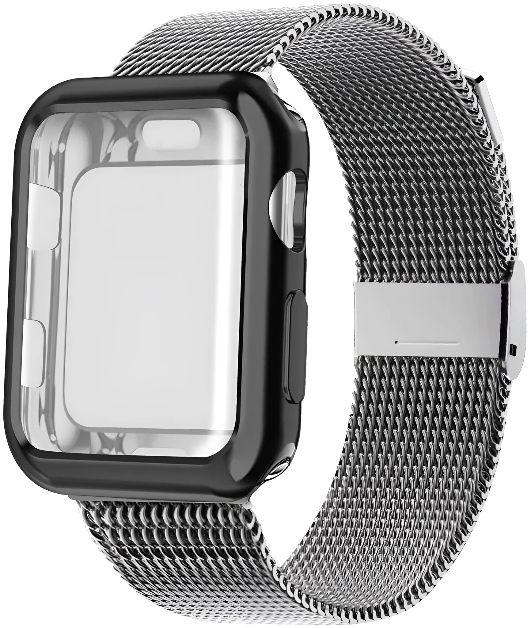 Magnetic Milanese metal Apple Watch band in multiple colours with adjustable clasp for 38mm 40mm 42mm 44mm models