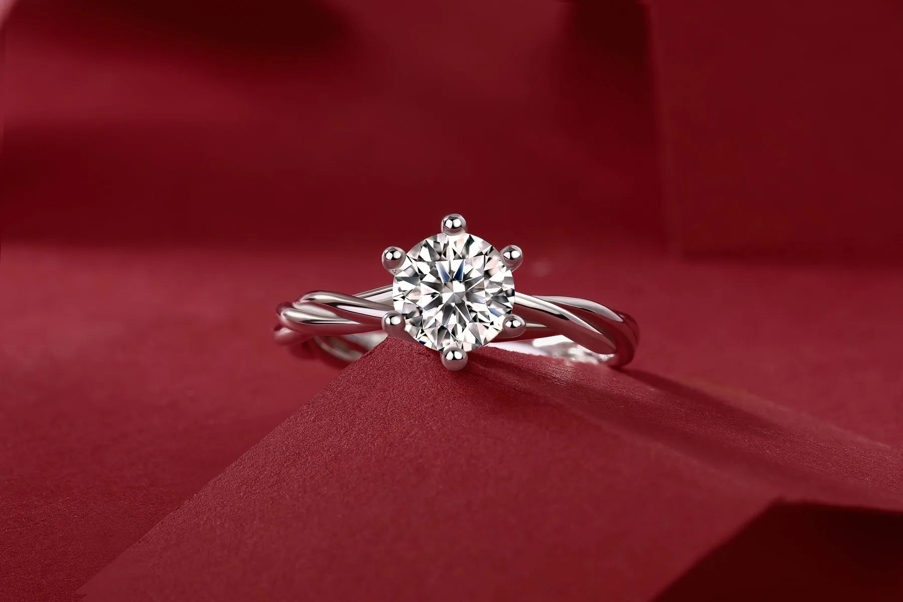 1 carat moissanite men's wedding ring with thorns vine design, S925 silver platinum plated, gift box, sizes 5-9