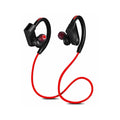 Wireless neck mounted Bluetooth earphones in black colour showing neckband design and earpieces