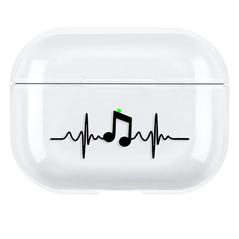 Solid colour PC back cover shell for Apple Airpods Pro 3 earbud case.
