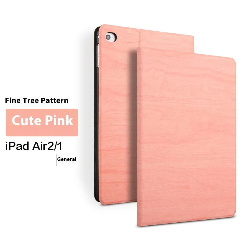 Sapphire blue imitation leather universal sleep bracket protective cover for iPad on a table