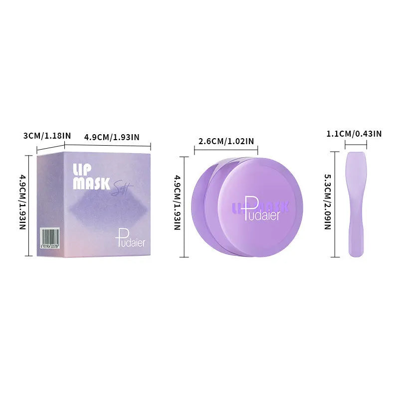 10ml lip balm tube with exfoliating and moisturising properties including scraper tool