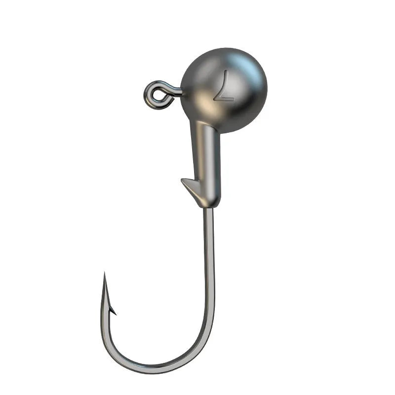 50-piece enhanced jig hooks with lead heads and four-times stronger construction