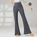 Women's solid colour dance practice trousers for classical and sports dance body training