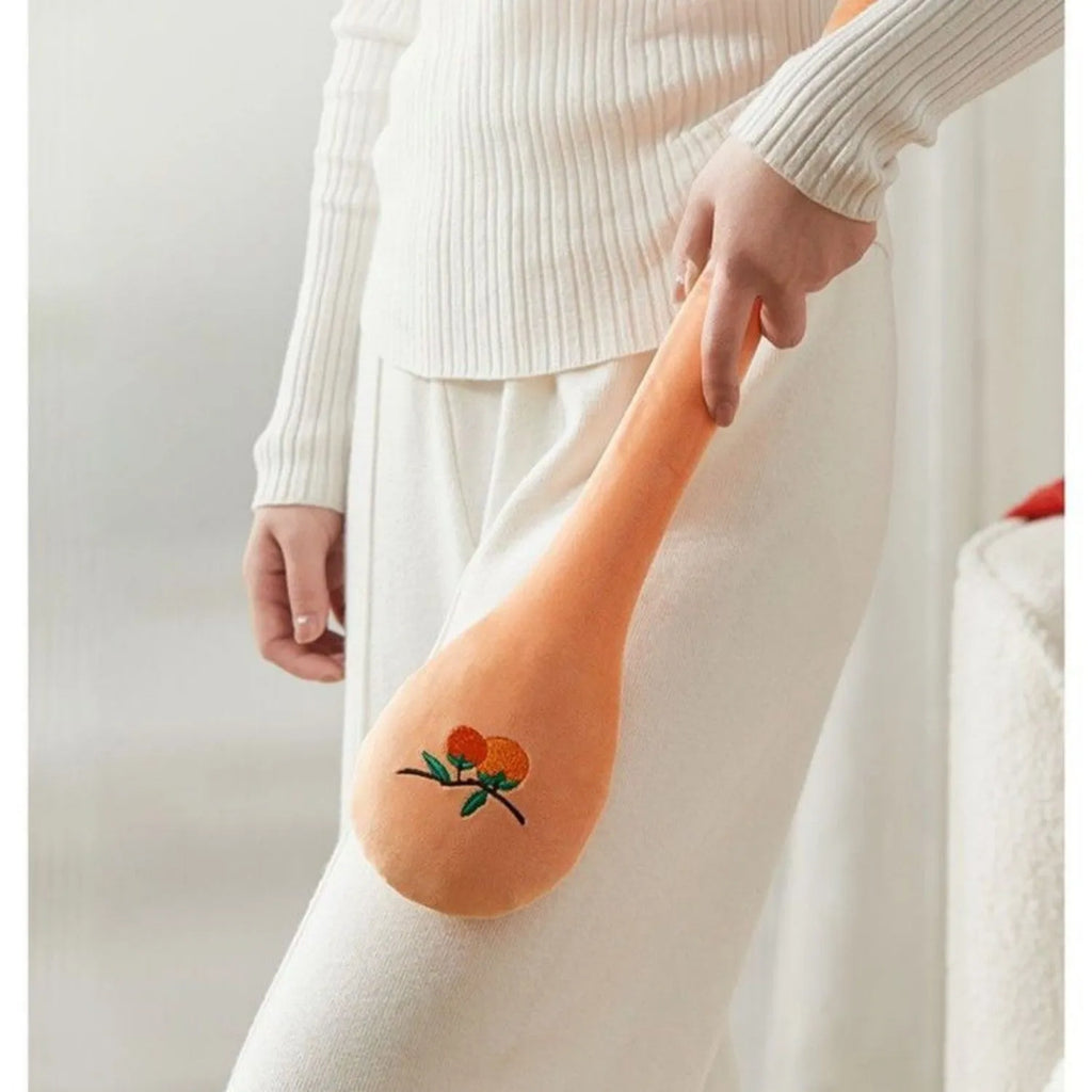 48cm health massage back pounding percussion stick with zipper mechanism and meridian flap design