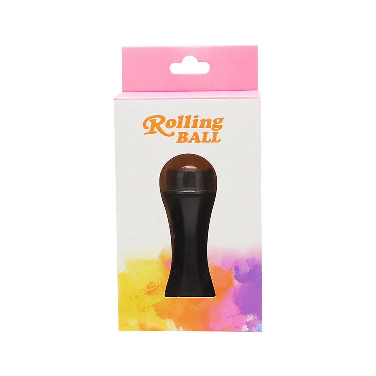 Portable volcanic stone oil control roller in black, green, pink or white for facial skincare