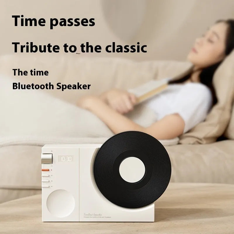 Mini Bluetooth speaker in Coral Pink with USB rechargeable lithium battery for outdoor portable use