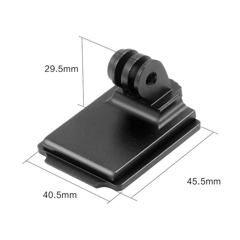 Universal Shadow Stone camera riding helmet holder in classic colour made from aluminium alloy