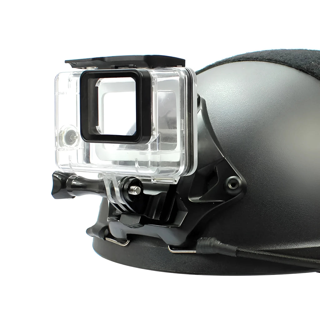 Universal Shadow Stone camera riding helmet holder in classic colour made from aluminium alloy