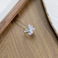 Adjustable copper insect ring with drip-oil finish in three colour variants