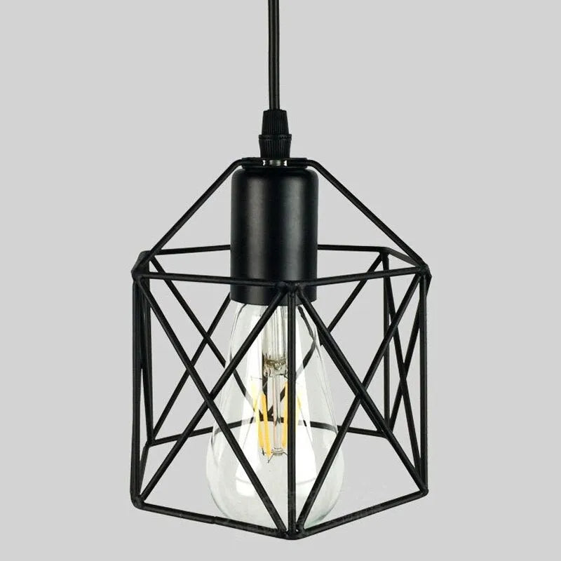 American country decorative lights with iron shade in multiple head configurations