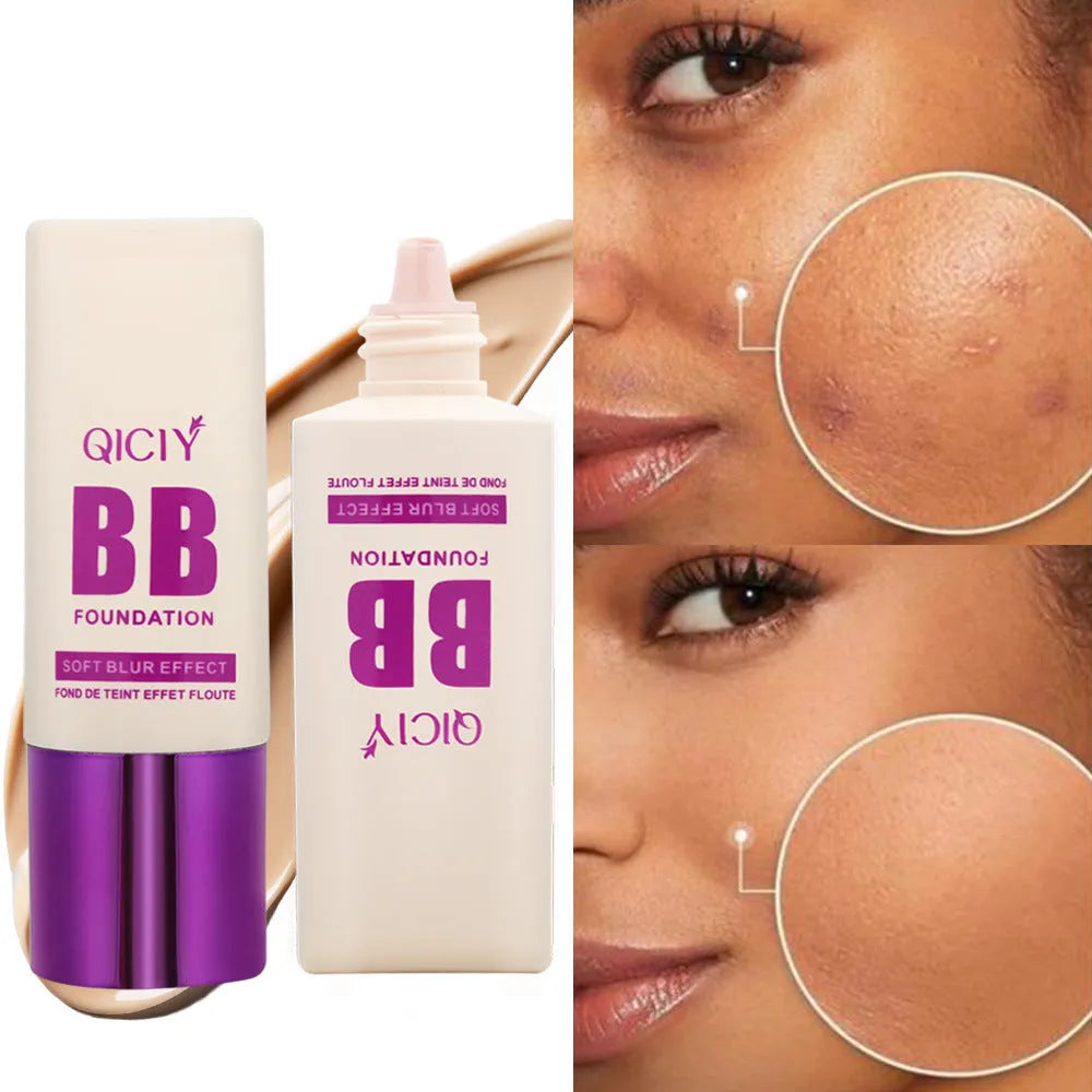 Feeding bottle liquid foundation concealer BB cream in 10 colour shades for brightening skin tone