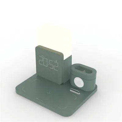 3-in-1 multi-function Qi wireless charging stand for smartphones watches and wireless earbuds