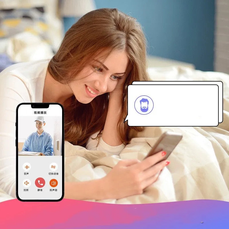 Doodle Smart Visual Doorbell V8 with two-way intercom USB charging black or white outdoor room use