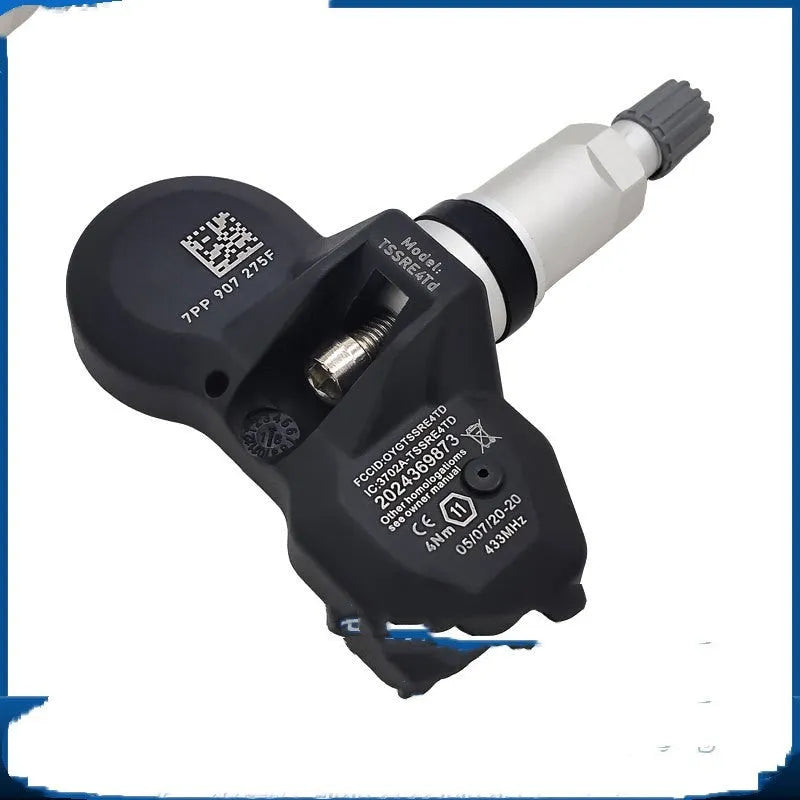 Black Audi tyre pressure monitor sensor for TPMS system replacement