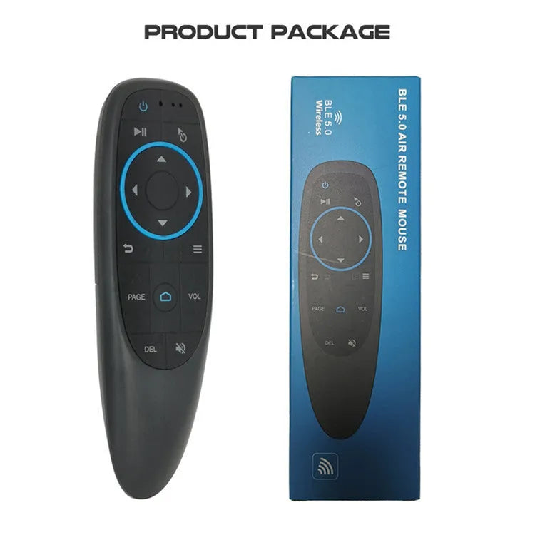 G10 G10S intelligent voice remote control with plastic shell and silicone buttons, showing three model variants.