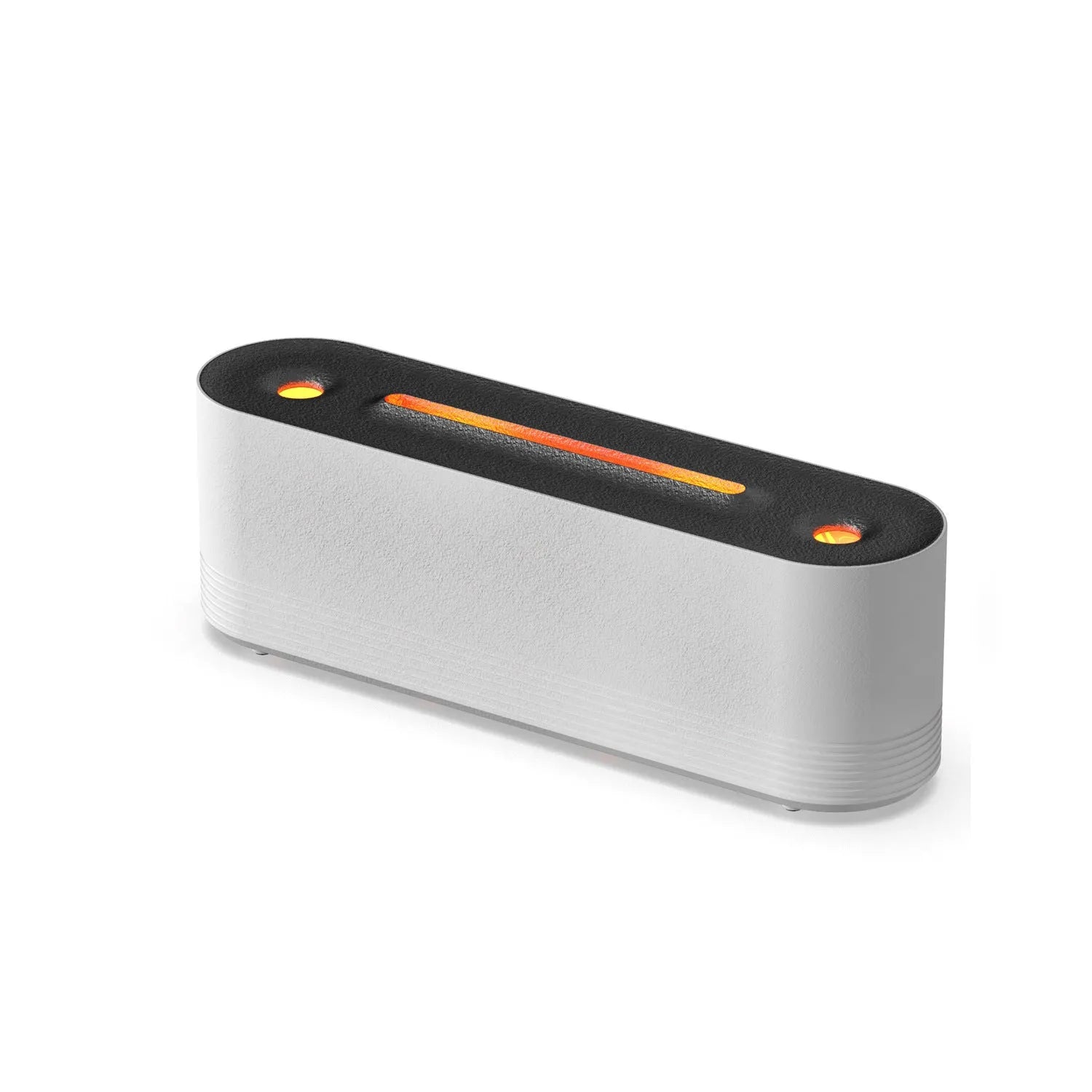 Flame Air ultrasonic humidifier and aroma diffuser with LED lights in black plastic housing