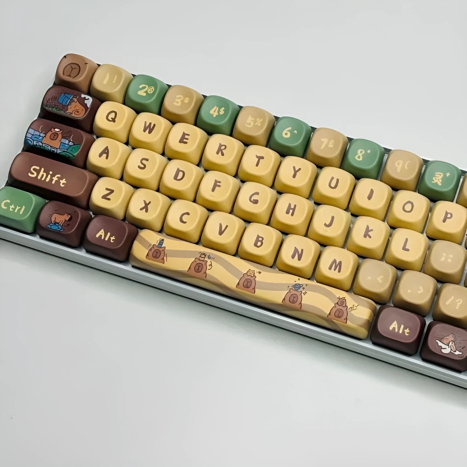 Capabala PBT MOA profile mechanical keyboard replacement keycap set with 130 keys