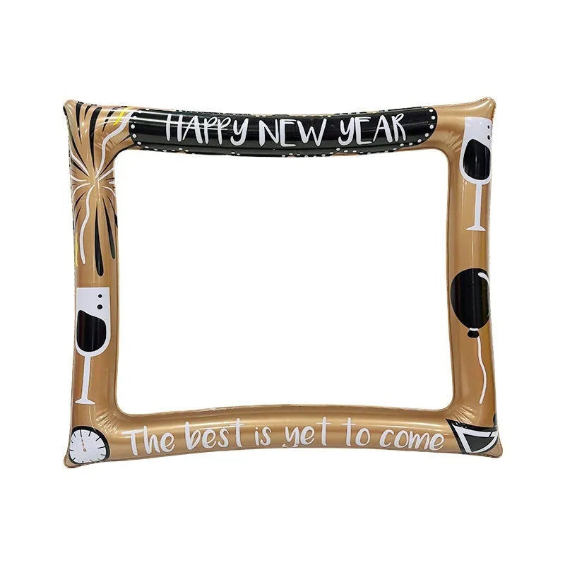 Christmas inflatable photo frame PVC decoration for holiday party photography props