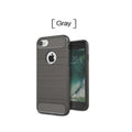 Shock proof TPU phone case back cover in solid colour for iPhone models