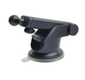 Universal car phone bracket with telescopic rod mounted on vehicle dashboard