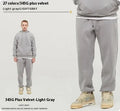 Men's solid colour velvet sweatpants with elastic ankle band in various colour options