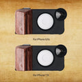 Black mobile phone fill light lens case for Apple 6 6S 7 8 with built-in LED light