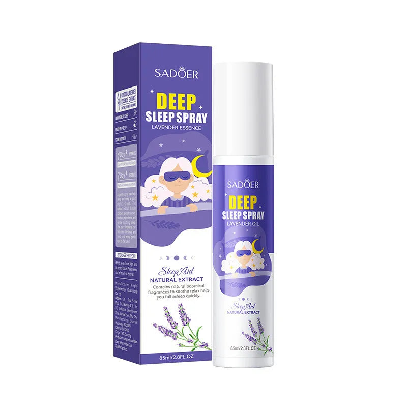 Fatigue relief sleep spray 85ml bottle with universal skin type formula for relaxation