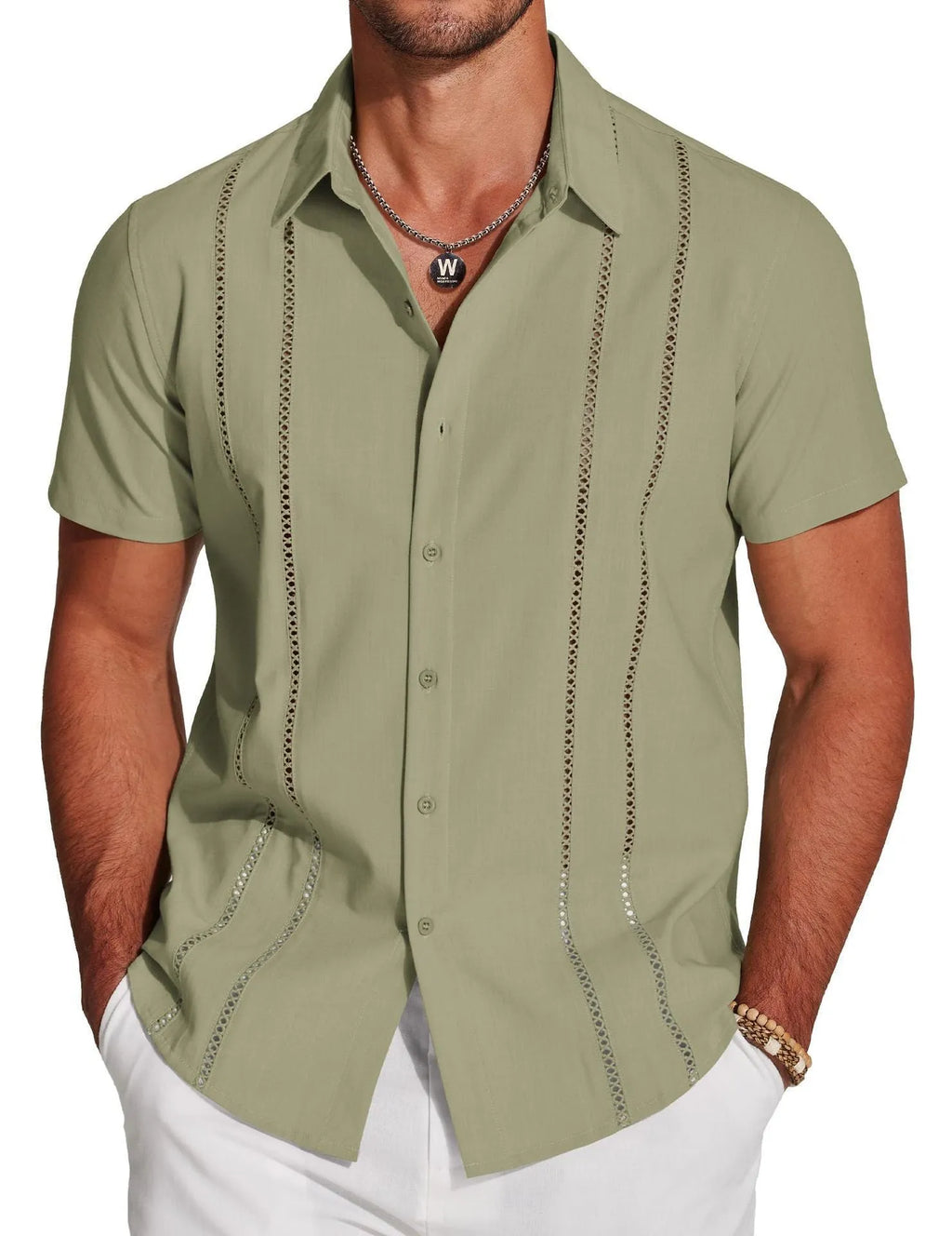 Men's slim fit digital printed short sleeve shirt with button front, available in multiple colours and sizes S to 6XL